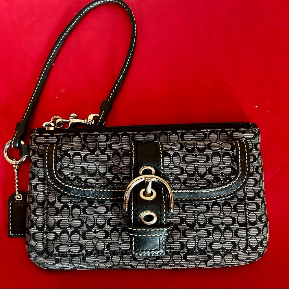 Coach Signature Wristlet - Picture 3 of 7